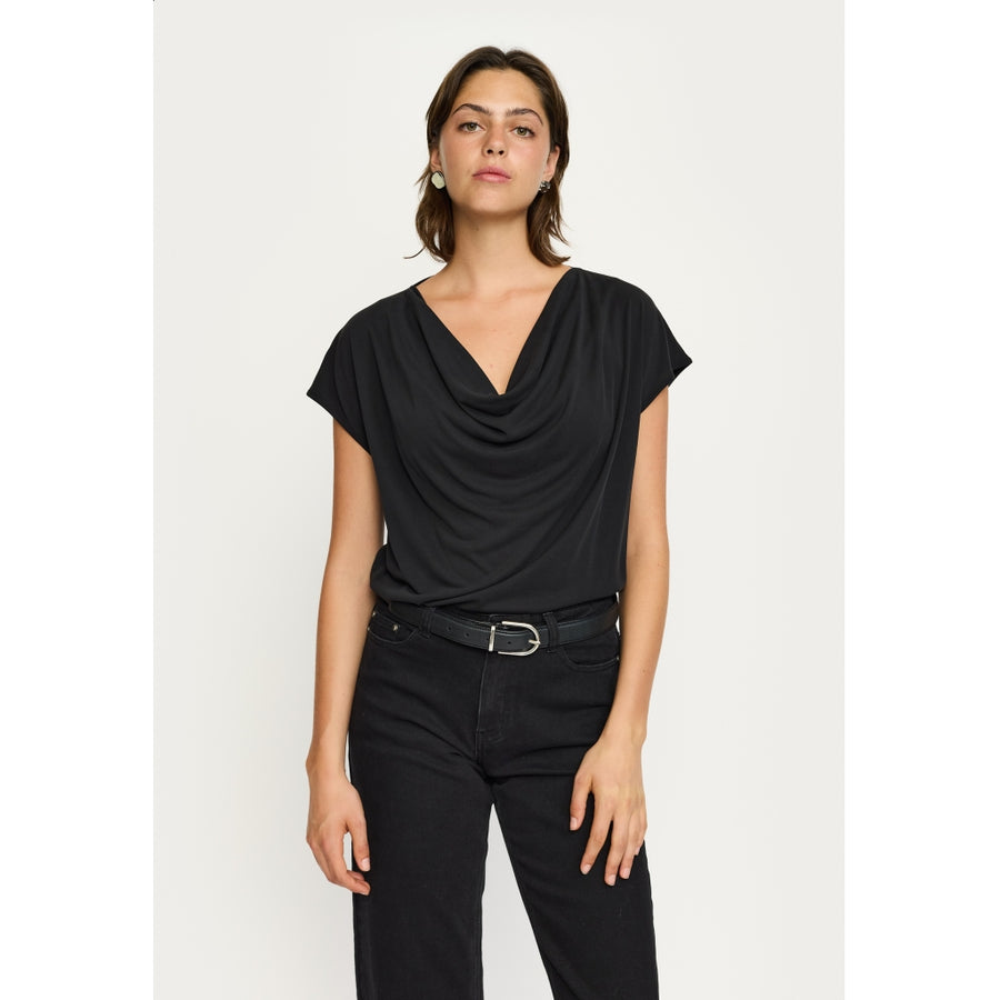 Soft Rebels - Ella draped top - Black