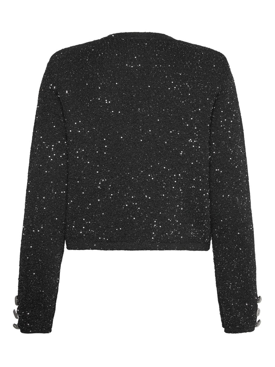 Rosemunde  - Vibe LS sequin jacket - Black