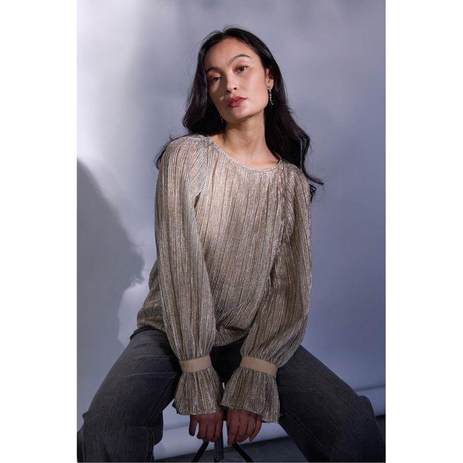 PBO - Lucina bluse - metallic