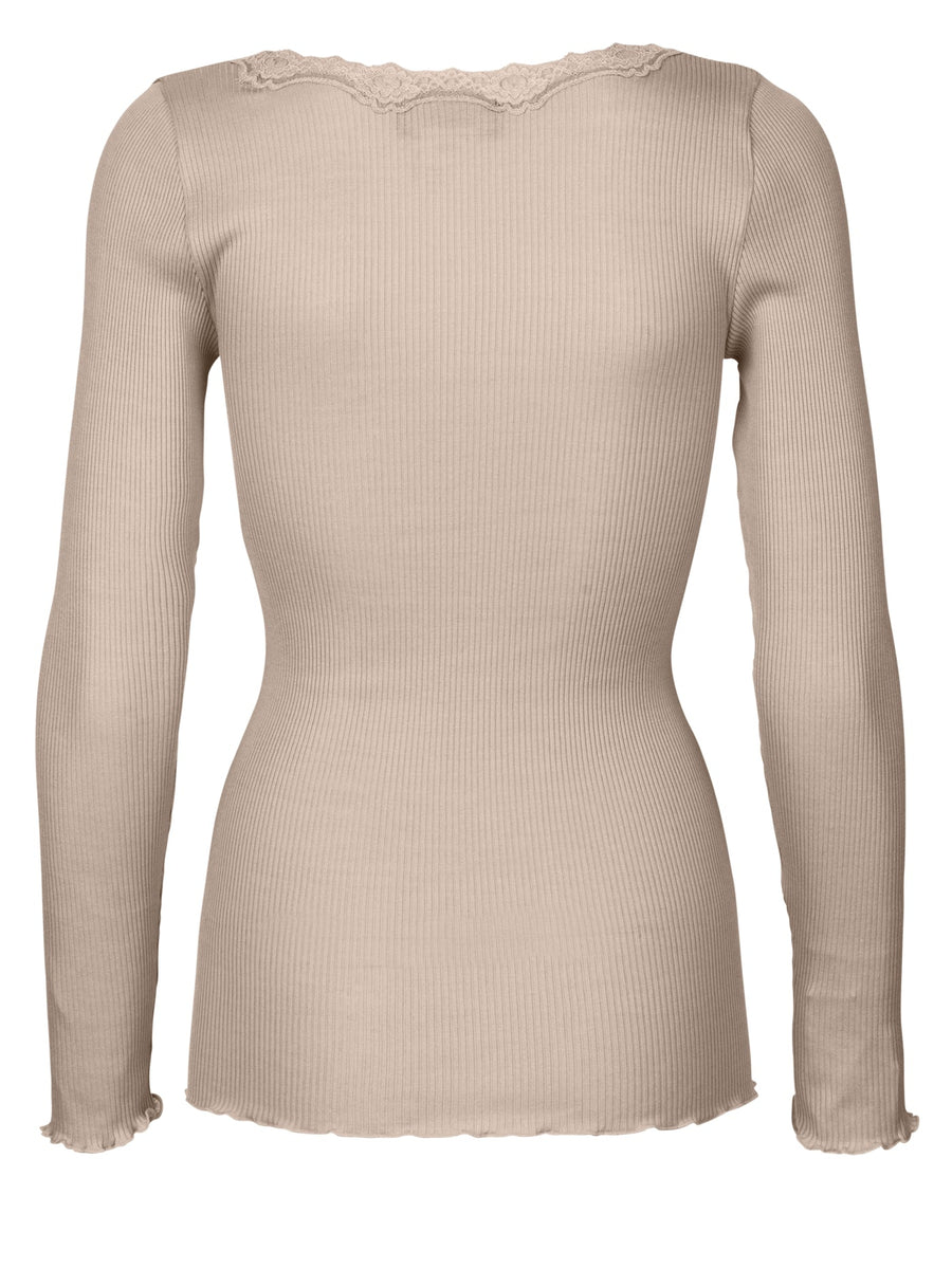 Rosemunde - Babette silk LS shirt - Cacao