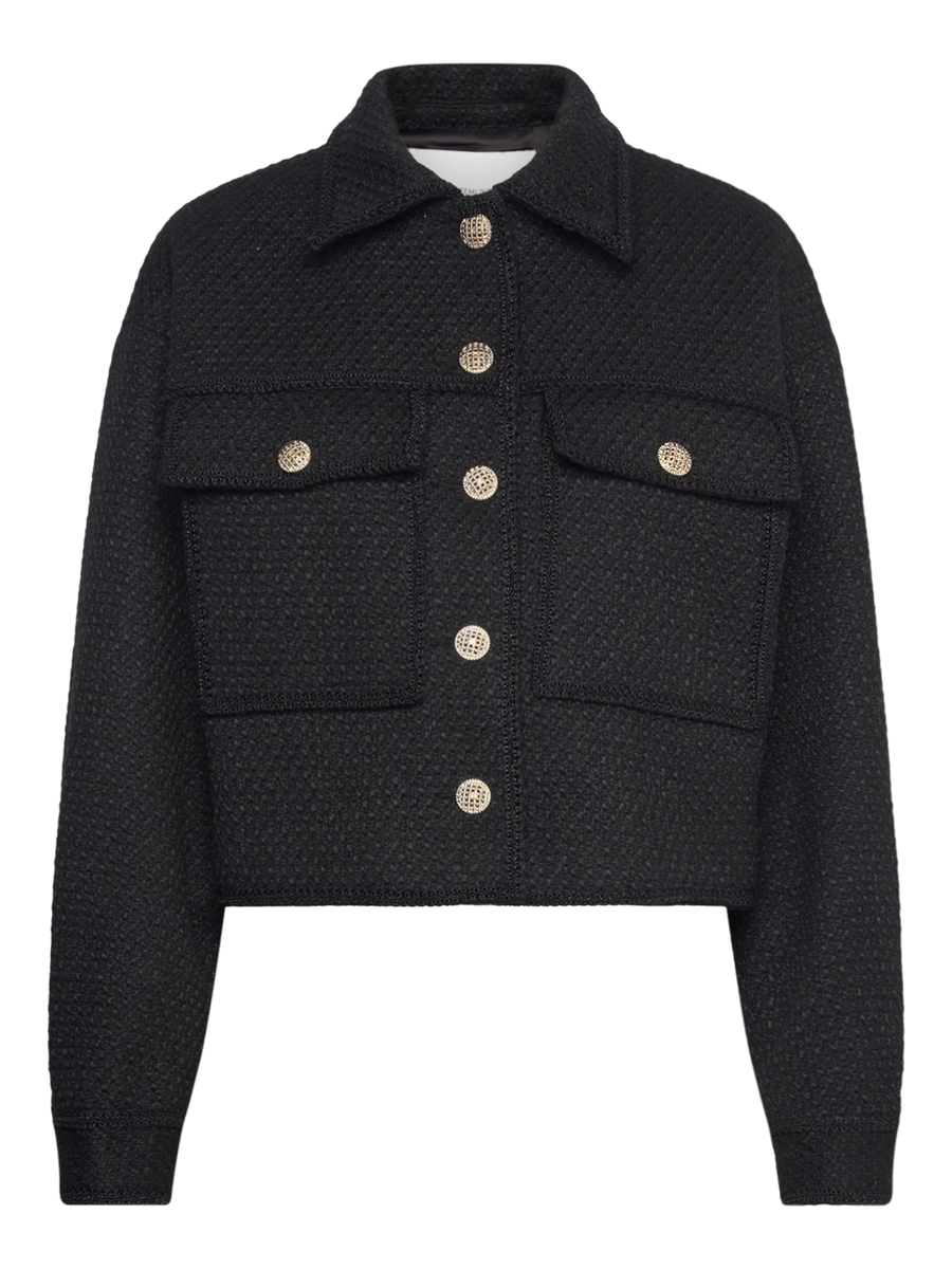 Rosemunde - Nelly boucle wool jacket - Black