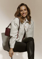 Rosemunde - Nelly boucle wool jacket - Ivory