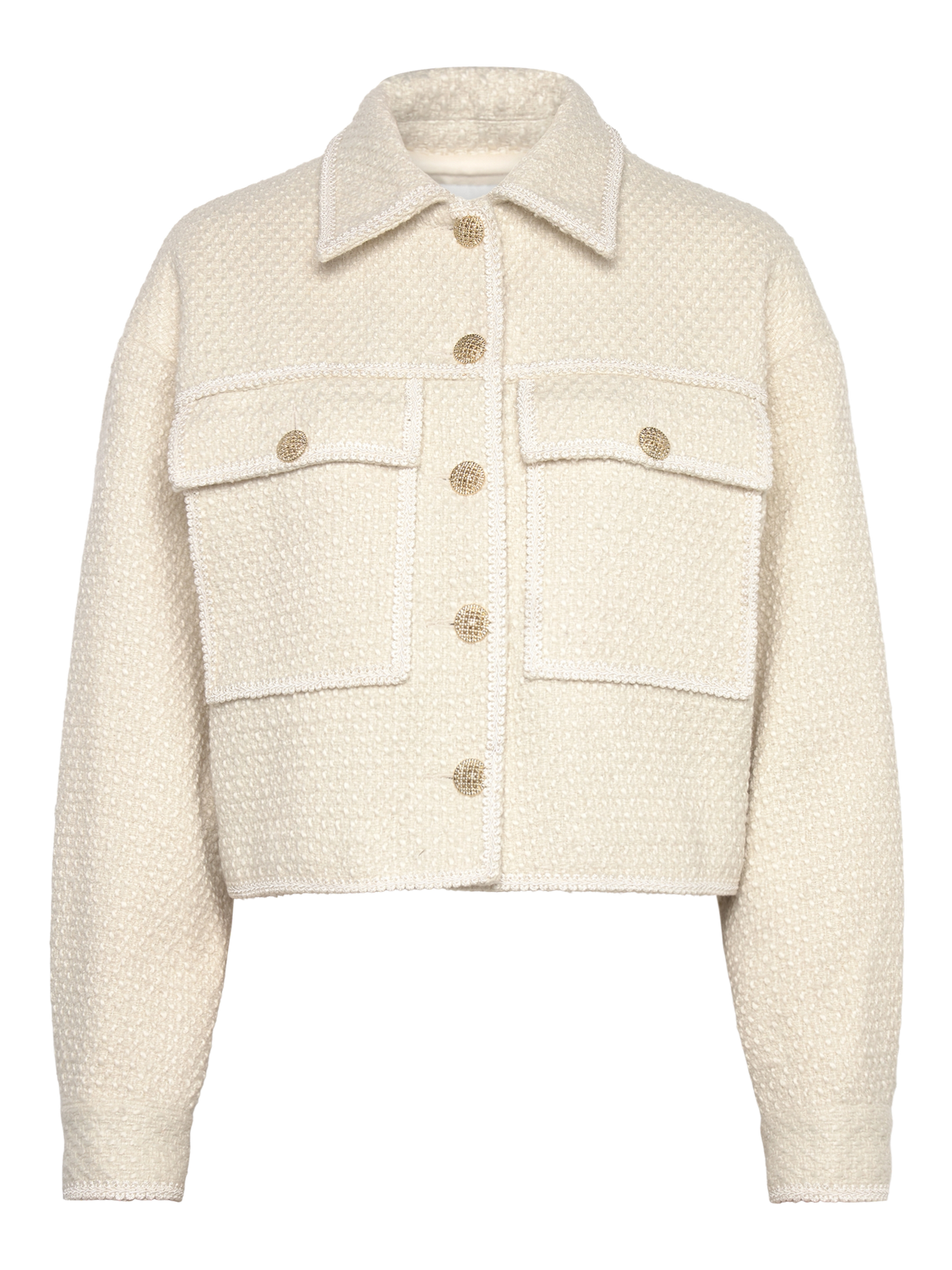 Rosemunde - Nelly boucle wool jacket - Ivory