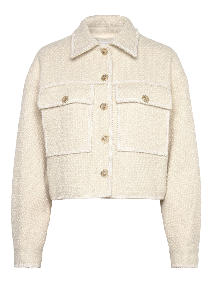 Rosemunde - Nelly boucle wool jacket - Ivory