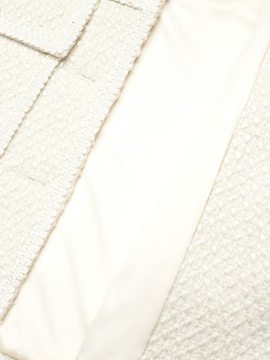Rosemunde - Nelly boucle wool jacket - Ivory