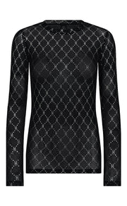 Hype the Detail - printet bluse - sort/solv