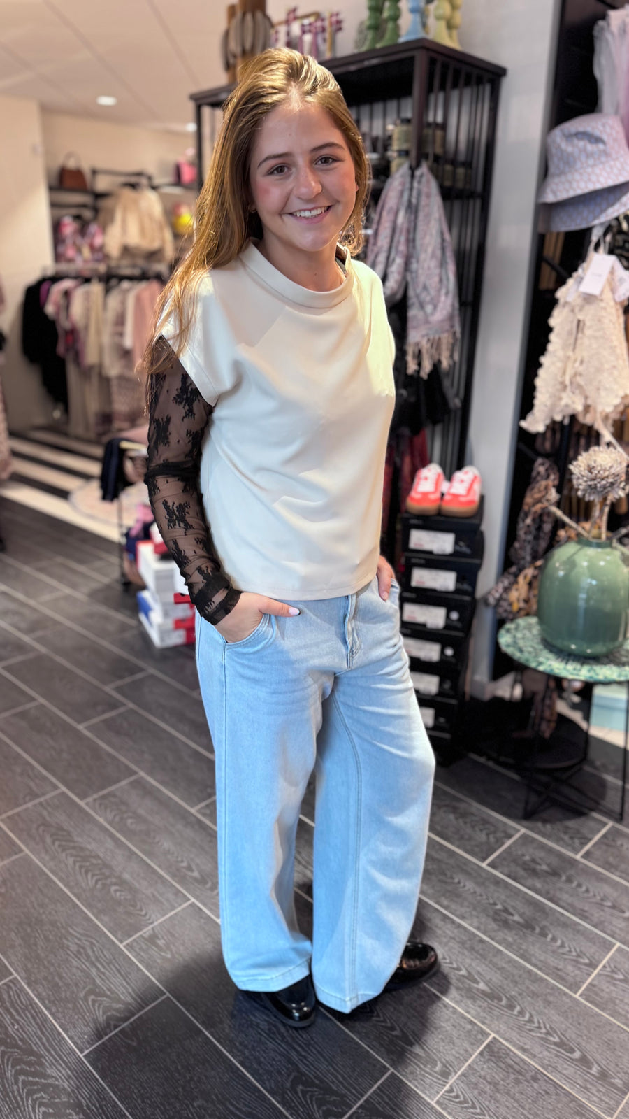 Imperial - Essential luxe top - Beige