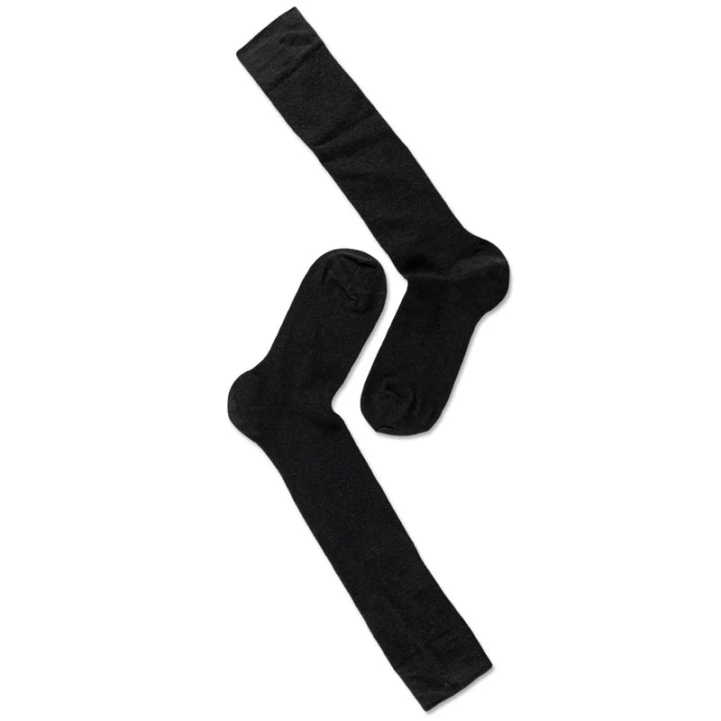 Syversen - Knæstrømpe Uld - Sort