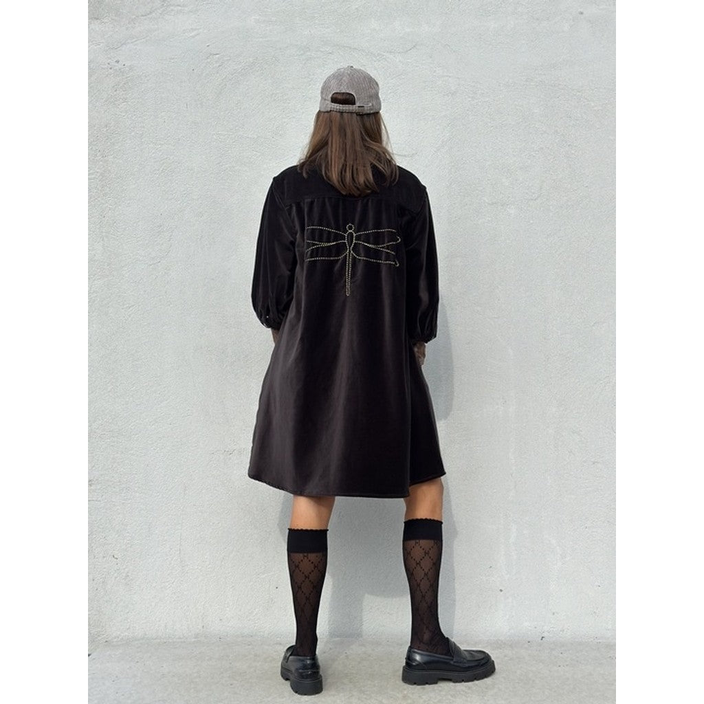 Gaspar - Rio velvet dress - black