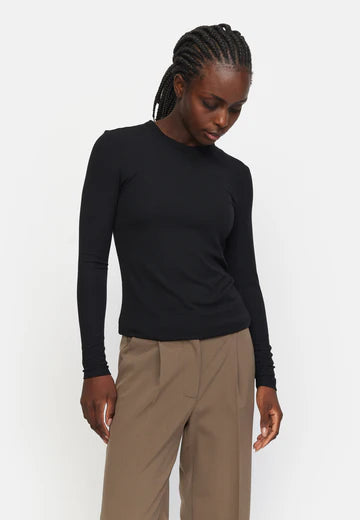 Soft Rebels - Fenja o-neck - black