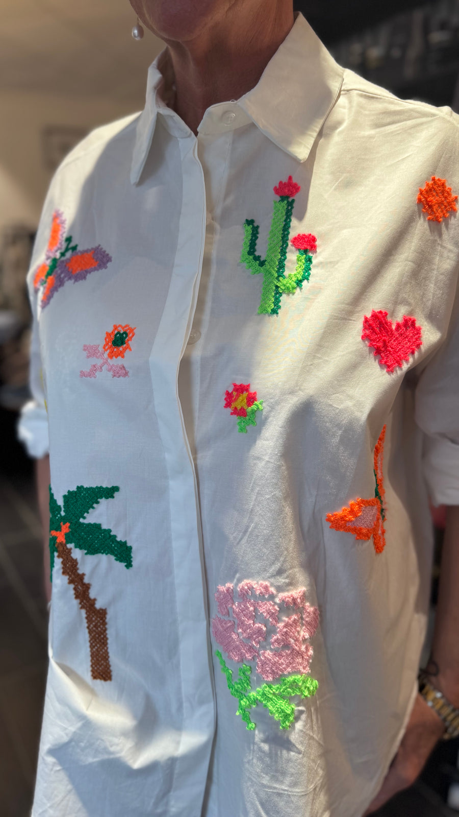Boho - White Palm Light