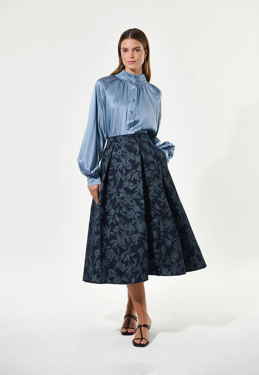 Dea Kudibal - Abeydea skirt - Floral denim
