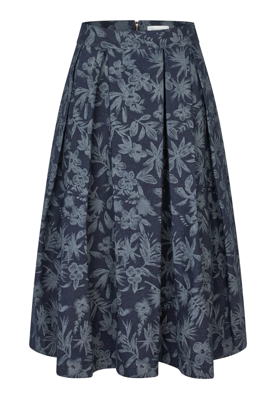 Dea Kudibal - Abeydea skirt - Floral denim