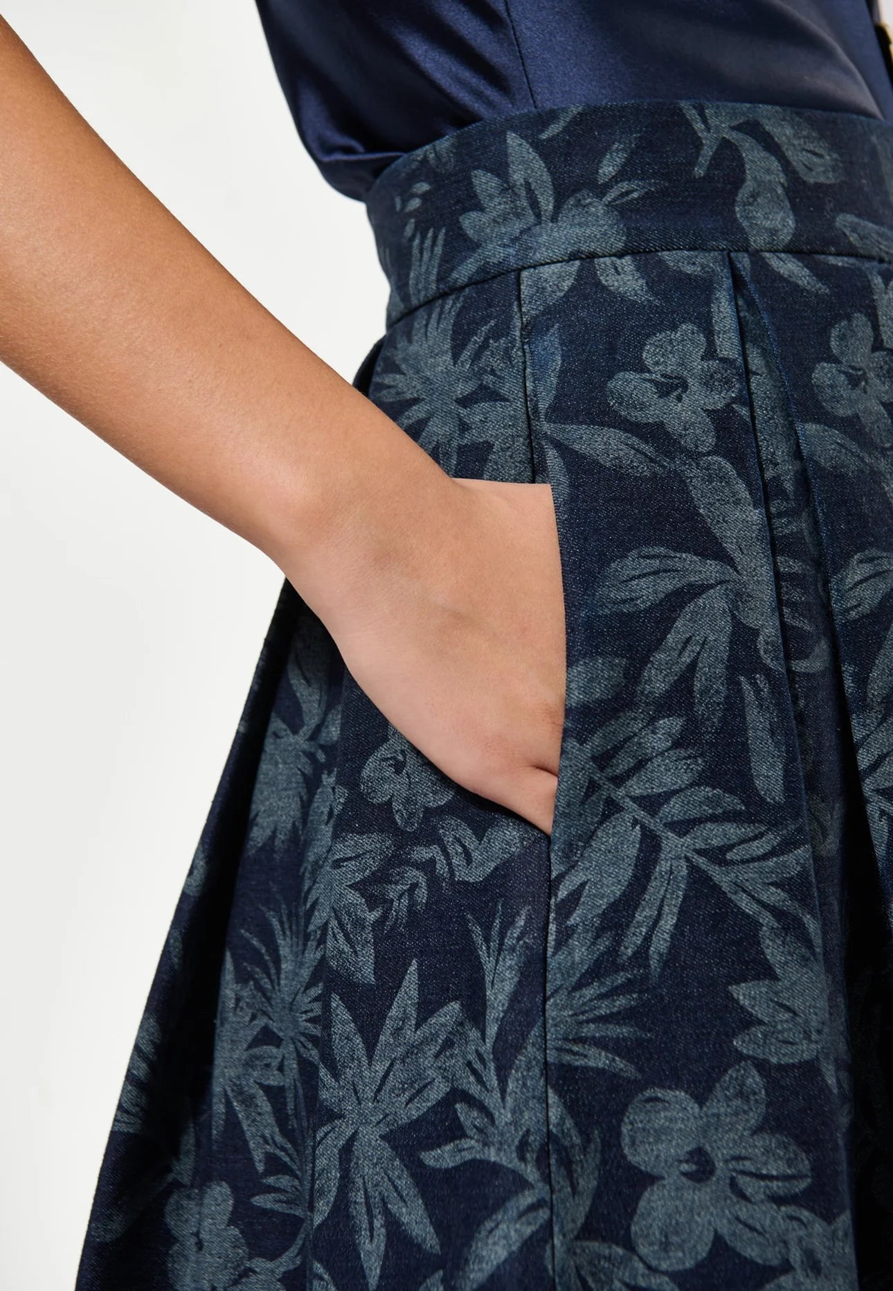 Dea Kudibal - Abeydea skirt - Floral denim