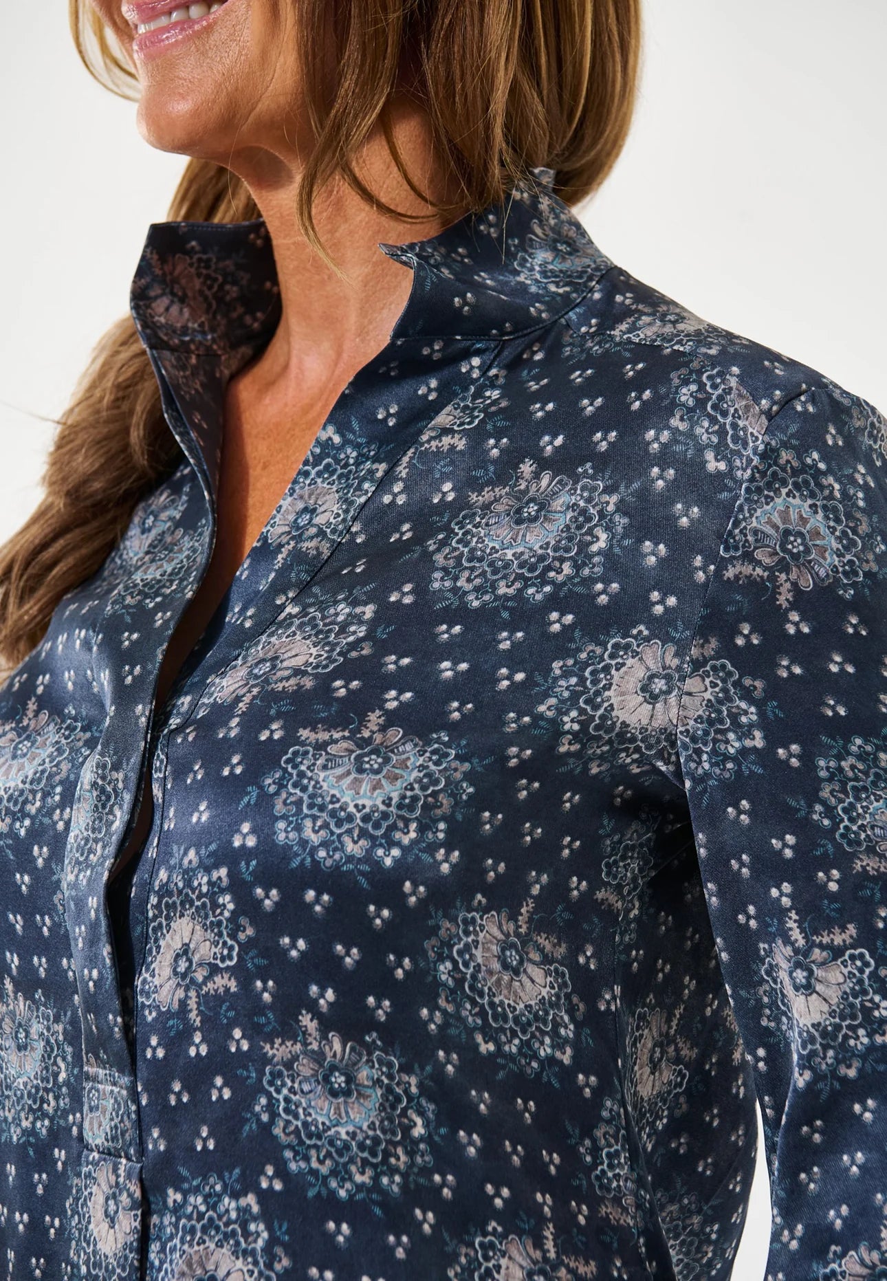 Dea Kudibal - Kamillesdea shirt dress - Ikebana blue