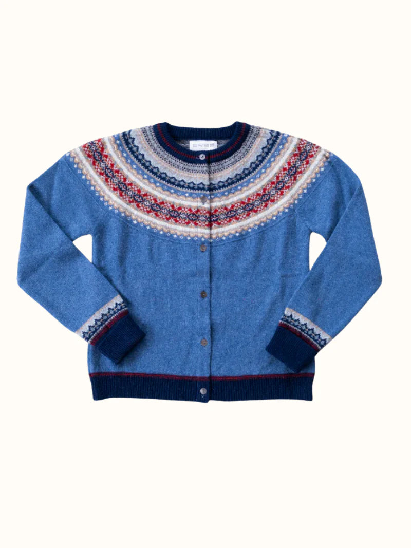 Eribe Knitwear - Alpine Short Cardigan - blue