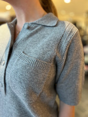 Dea Kudibal - Monica Polo Knit - Grey Melange