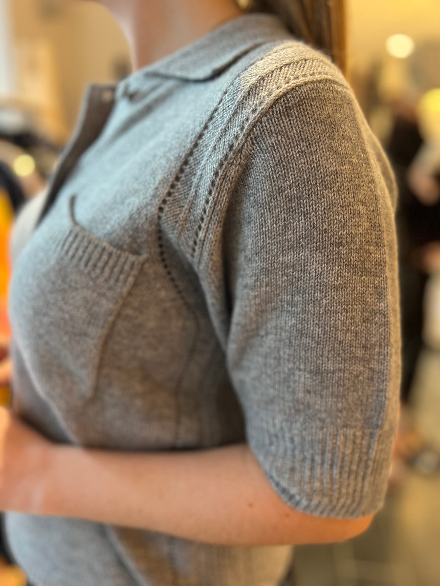Dea Kudibal - Monica Polo Knit - Grey Melange