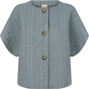 PBO - Shea vest - Blue/off white