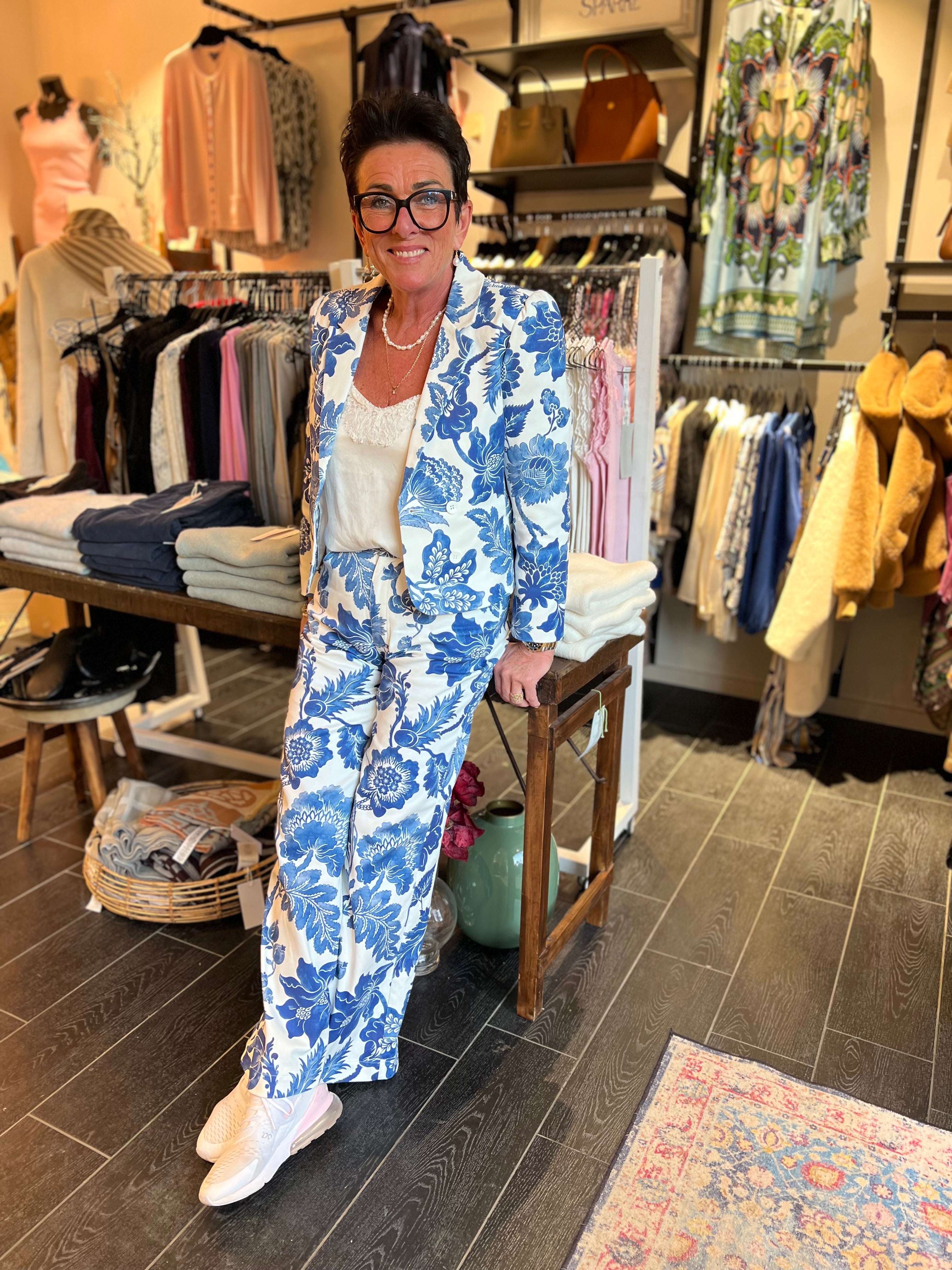 Dea Kudibal - Cropped Blazer - Bloom Moonlight