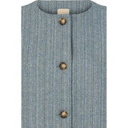 PBO - Shea vest - Blue/off white