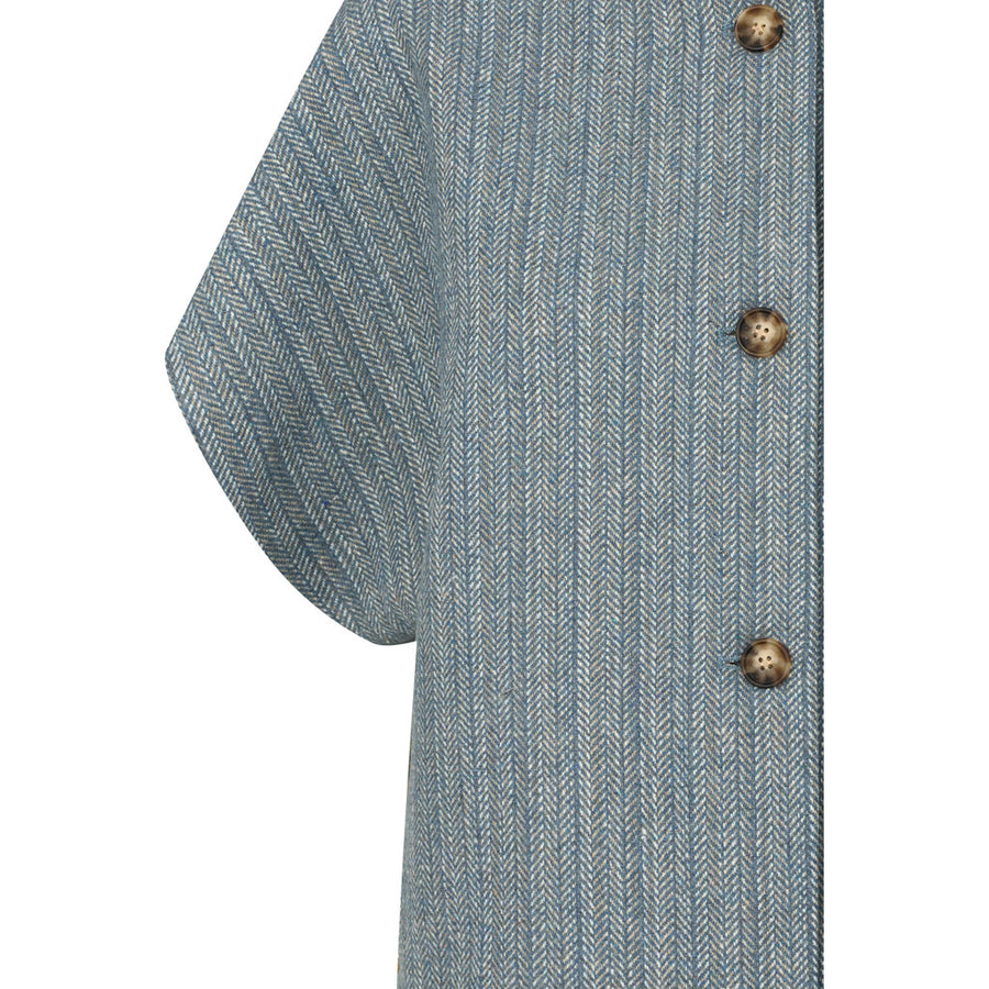 PBO - Shea vest - Blue/off white