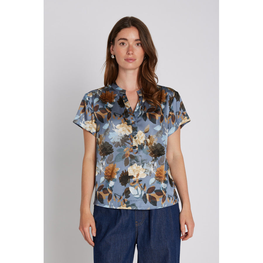 PBO - Kila blouse - Dark flower print