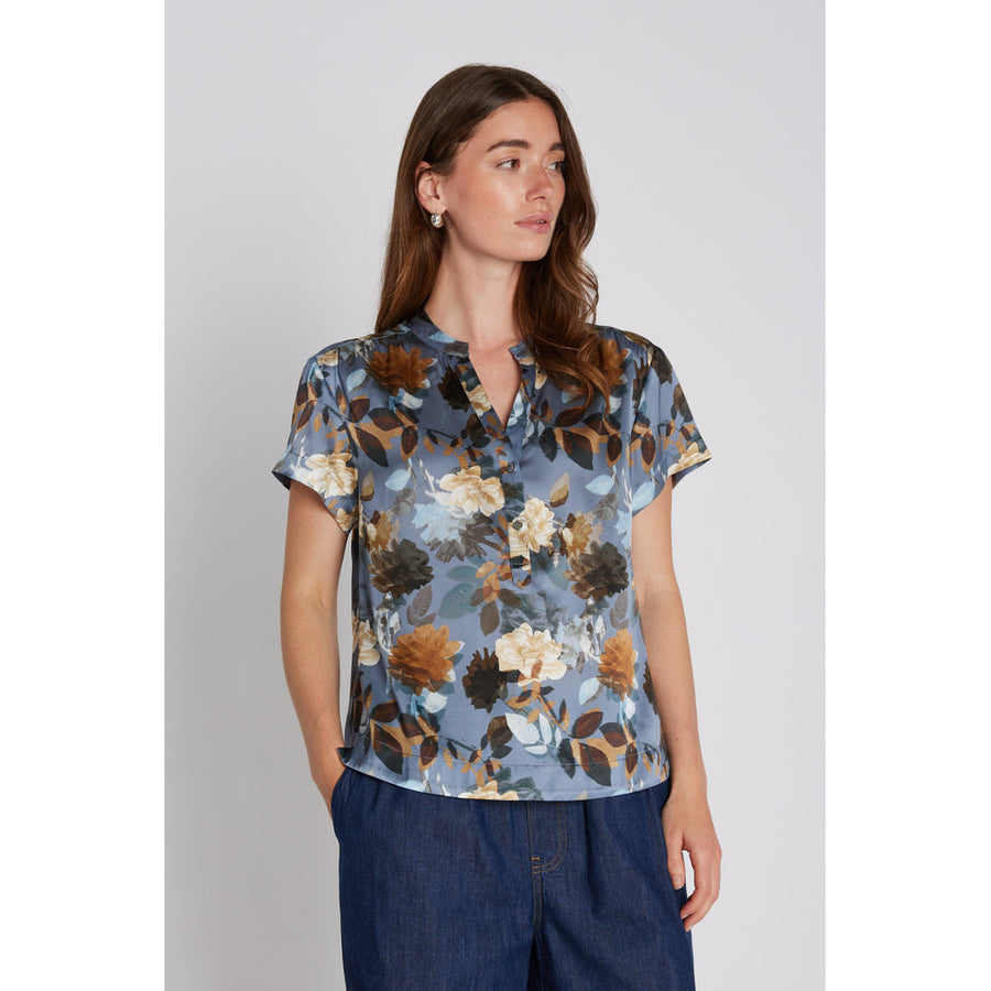 PBO - Kila blouse - Dark flower print
