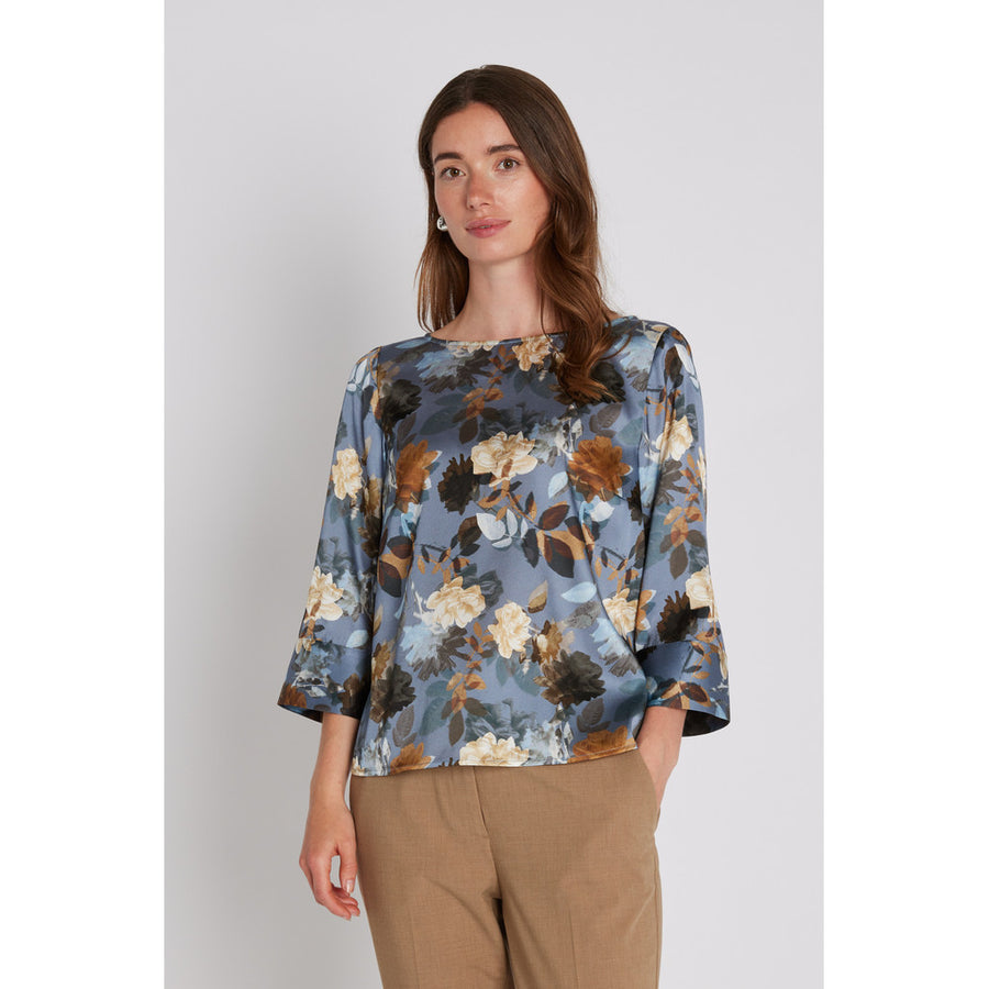 PBO - Etta blouse - Dark flower print