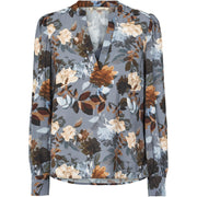PBO - Lucky blouse - Dark flower print
