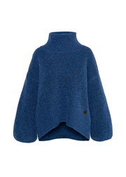 Hést - Patch short sweater - True Navy
