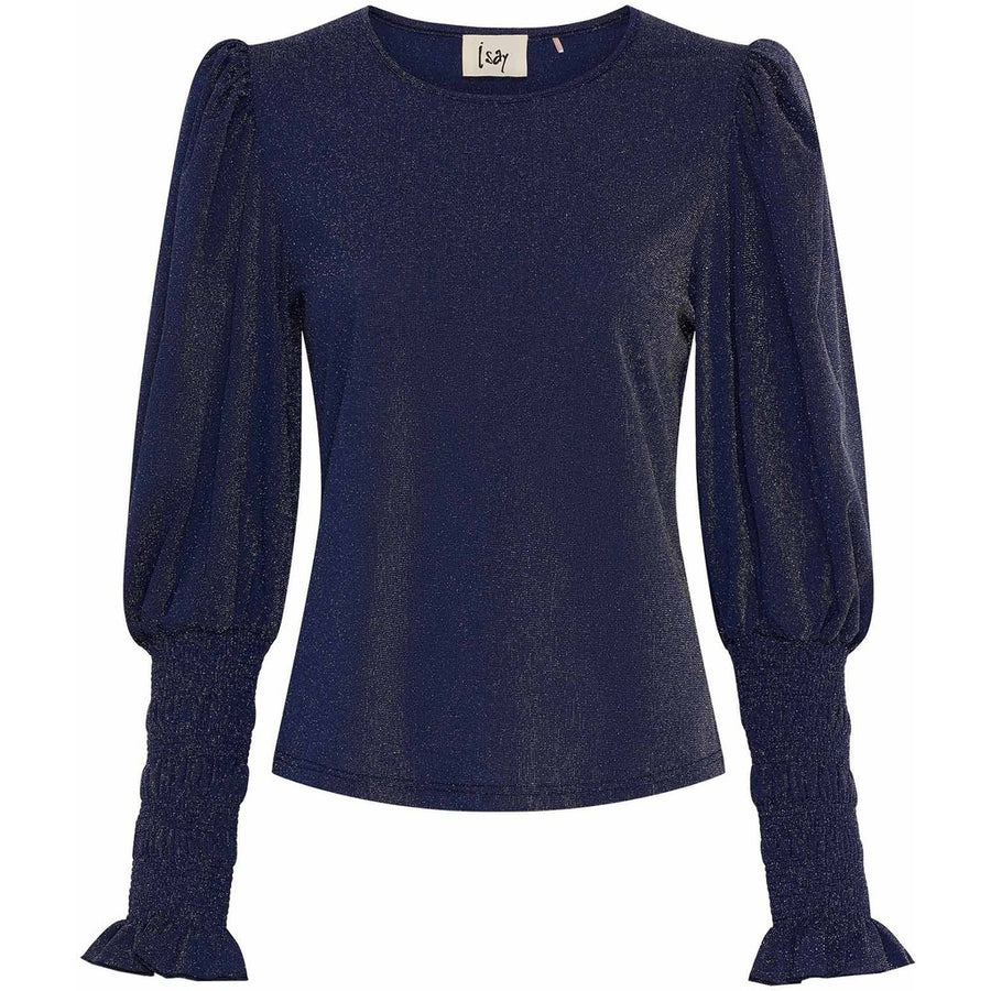 Isay - Barbel blouse - Blue/silver