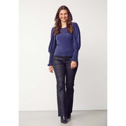 Isay - Barbel blouse - Blue/silver