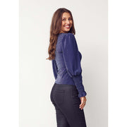 Isay - Barbel blouse - Blue/silver