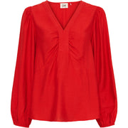 Isay - Lykke V-neck blouse - Red