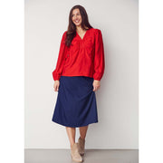 Isay - Lykke V-neck blouse - Red