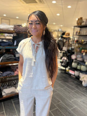 Lundgaard - Linen blouse - Nature