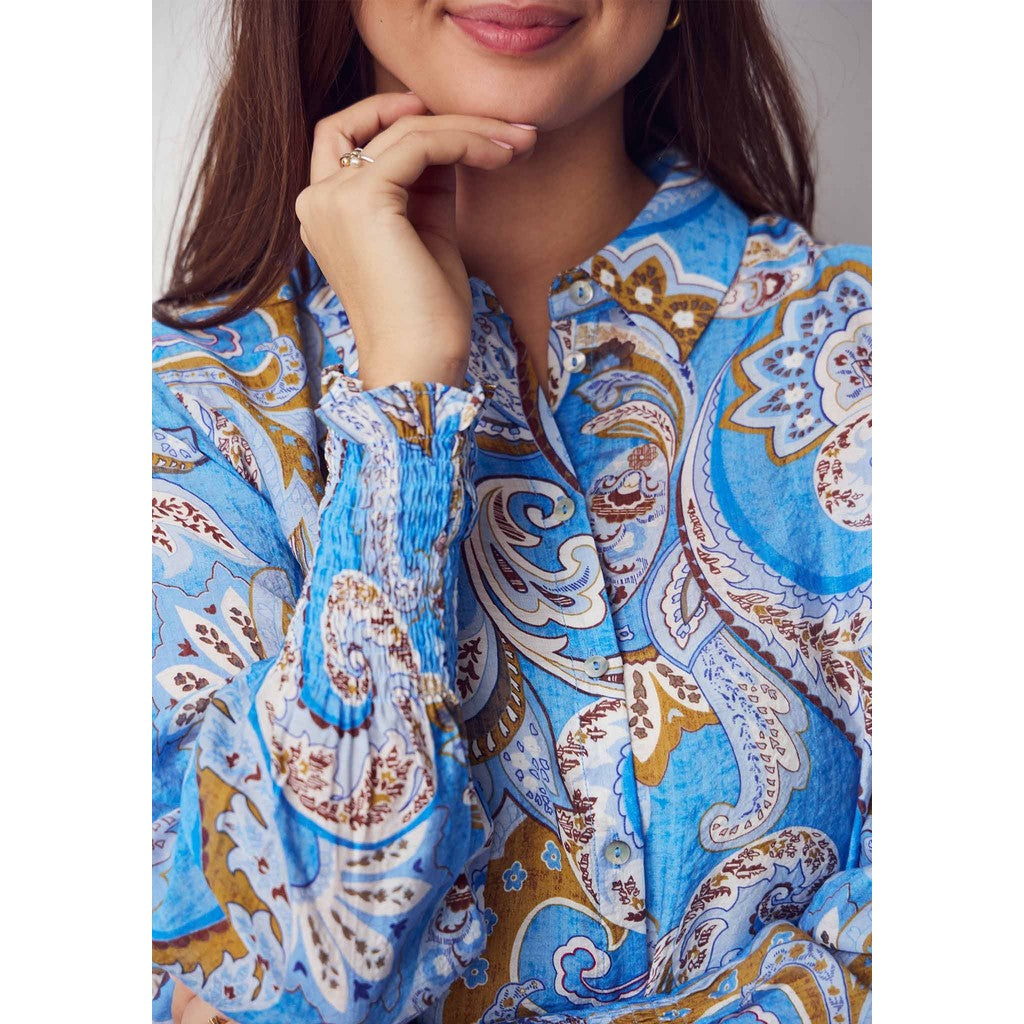ISay - Lotta Smock - Blue Paisley
