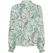 Isay - Gyta Ruffle - Green Paisley