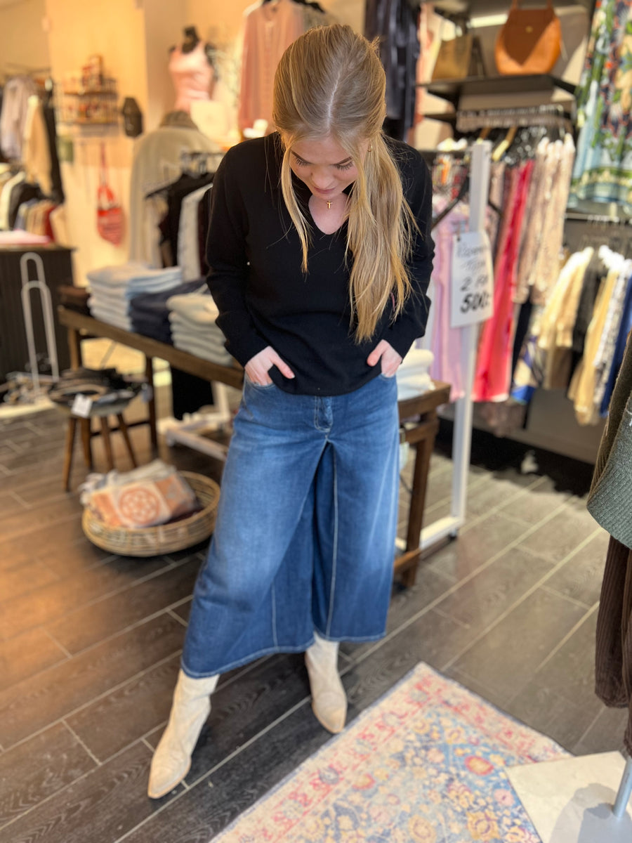 Please - Alma pant/skirt - Blu denim