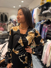 InWear - OliveIW Wrap dress - Sketch flower