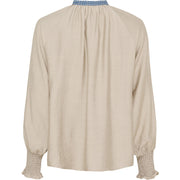 Isay - Lykke Deco Blouse - Sand/blue