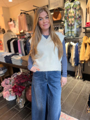 Hést - Pernille vest - White Alyssum