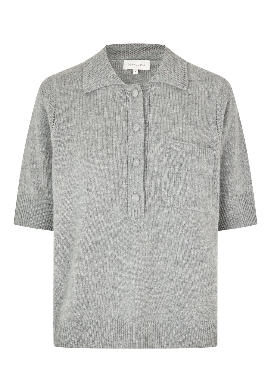 Dea Kudibal - Monica Polo Knit - Grey Melange