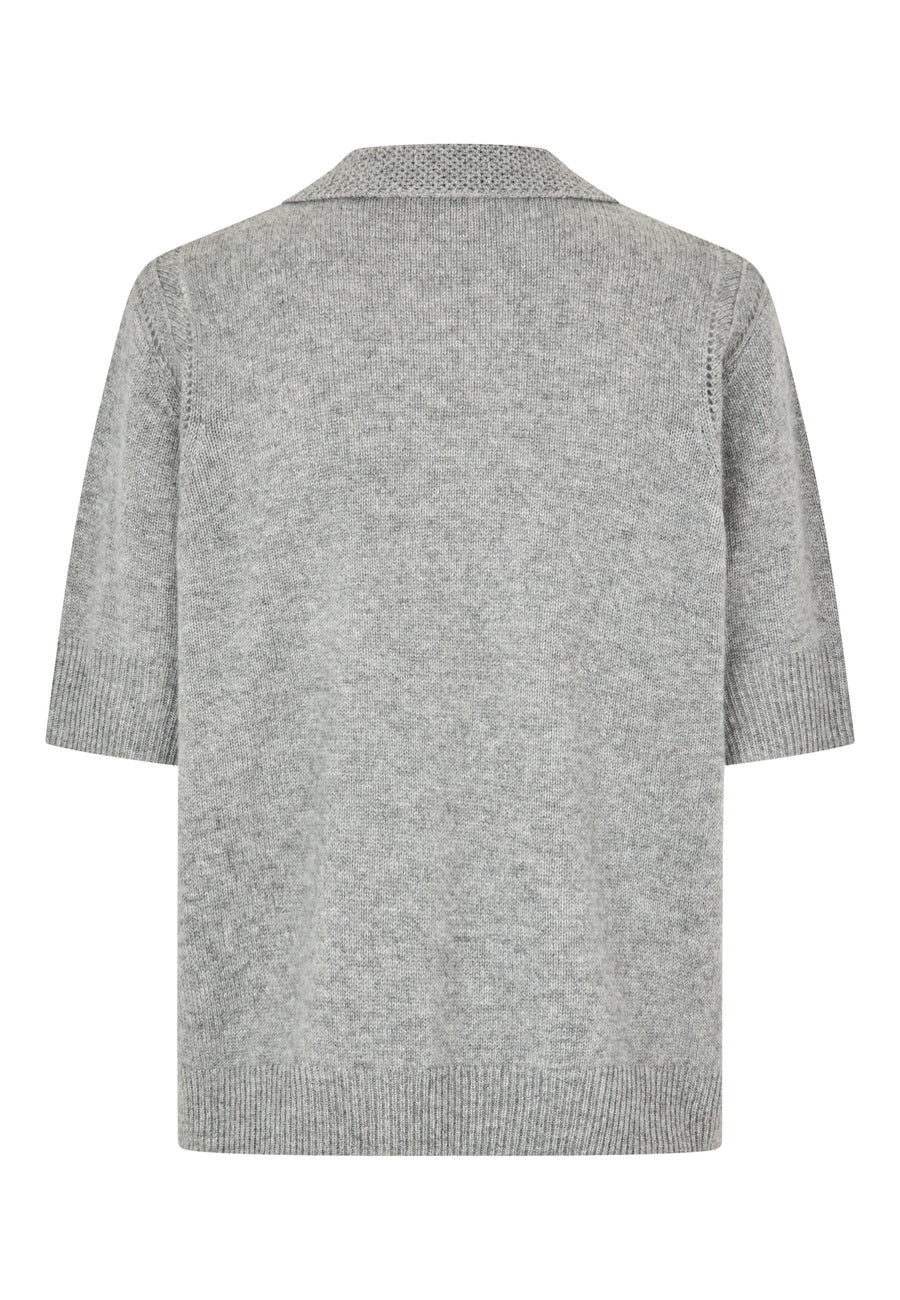 Dea Kudibal - Monica Polo Knit - Grey Melange
