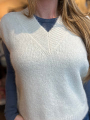 Hést - Pernille vest - White Alyssum