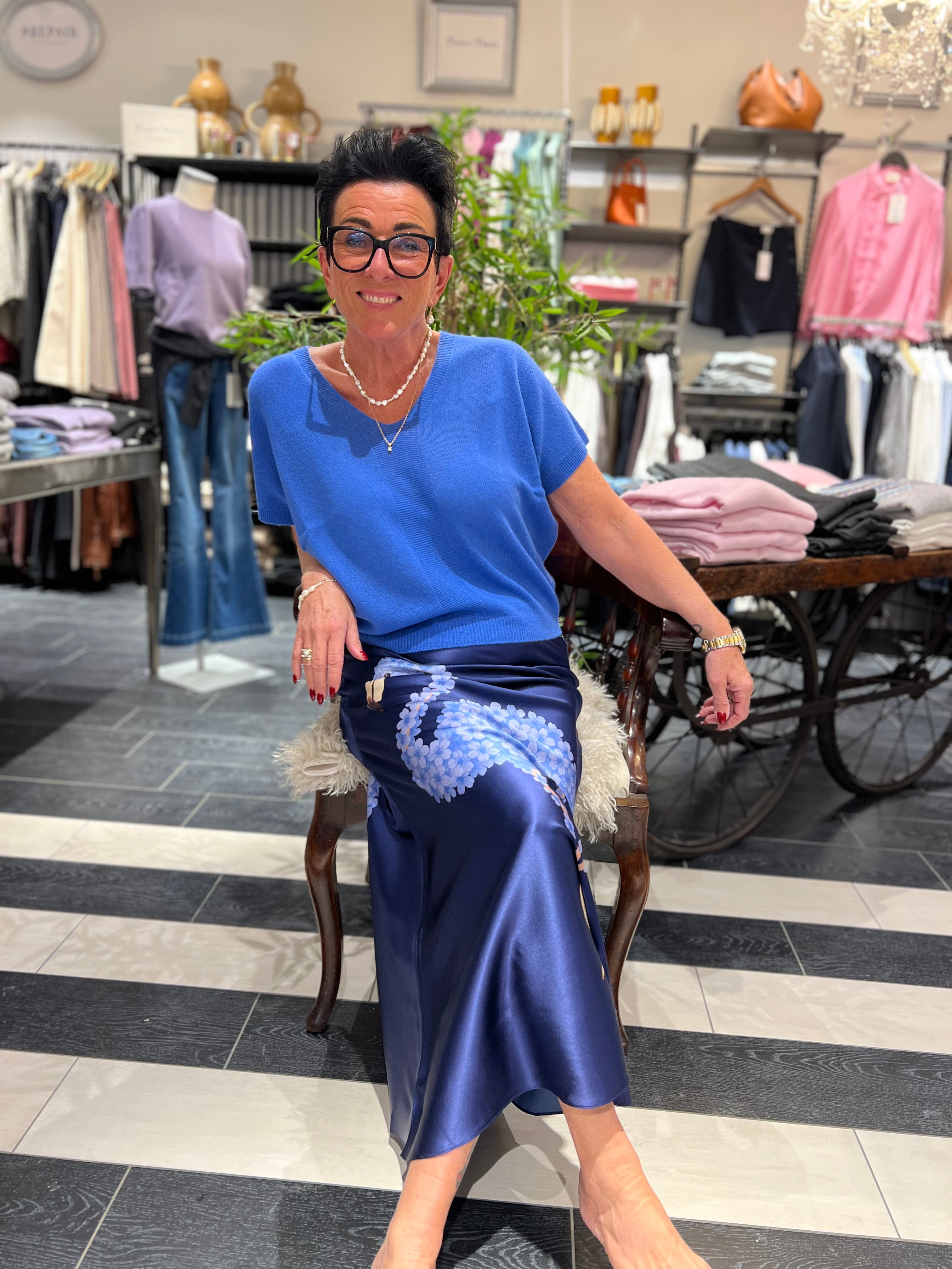 Charlotte Sparre - My cashmere top - Forget me not