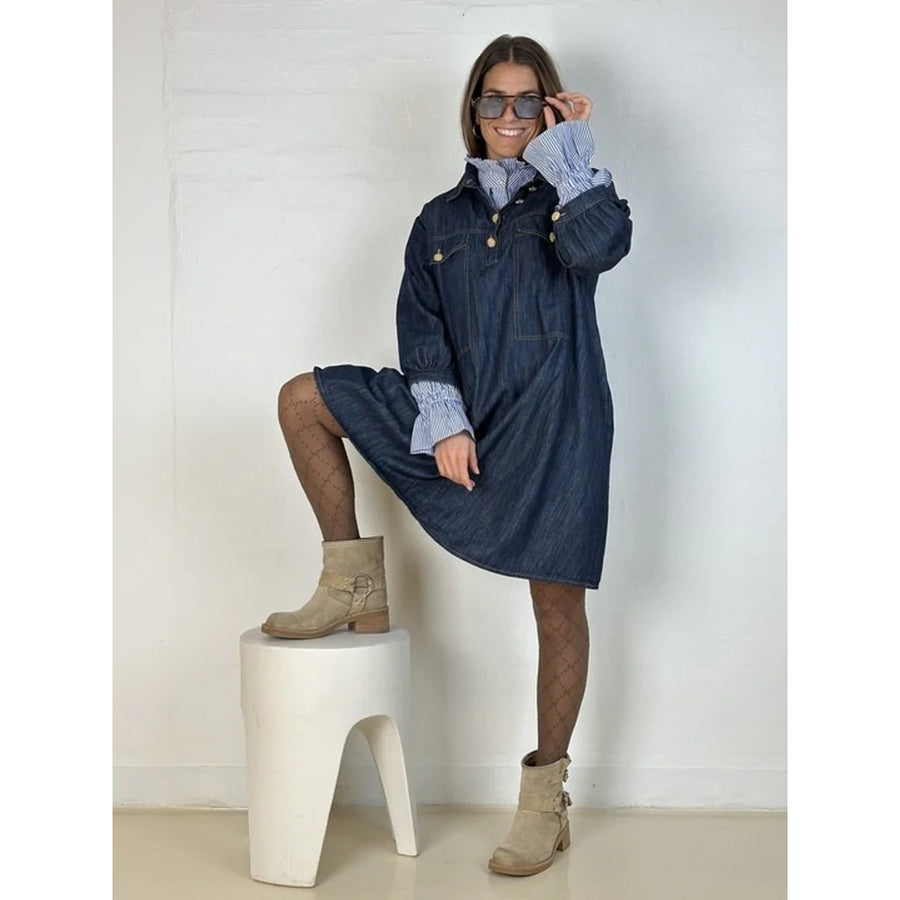 Gaspar - Rio Denim Dress - Dark blue