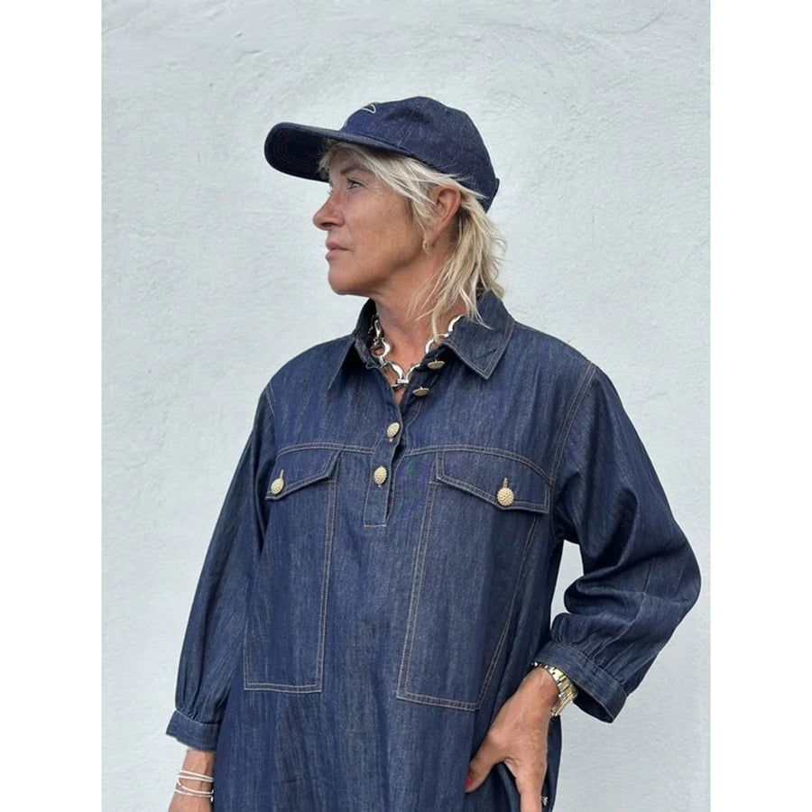 Gaspar - Rio Denim Dress - Dark blue