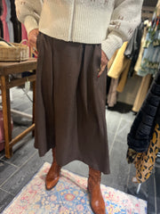 Prepair - Pauline thin skirt - Choco